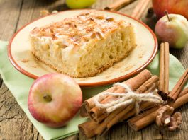 Пирог с корицей и яблоками