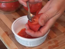 собираем семена томатов